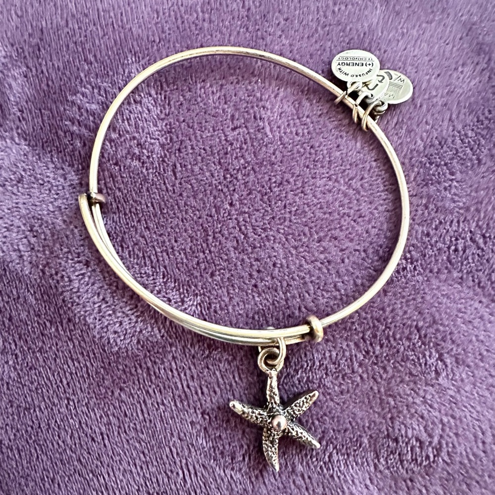 Gold Alex and Ani Starfish Bracelet